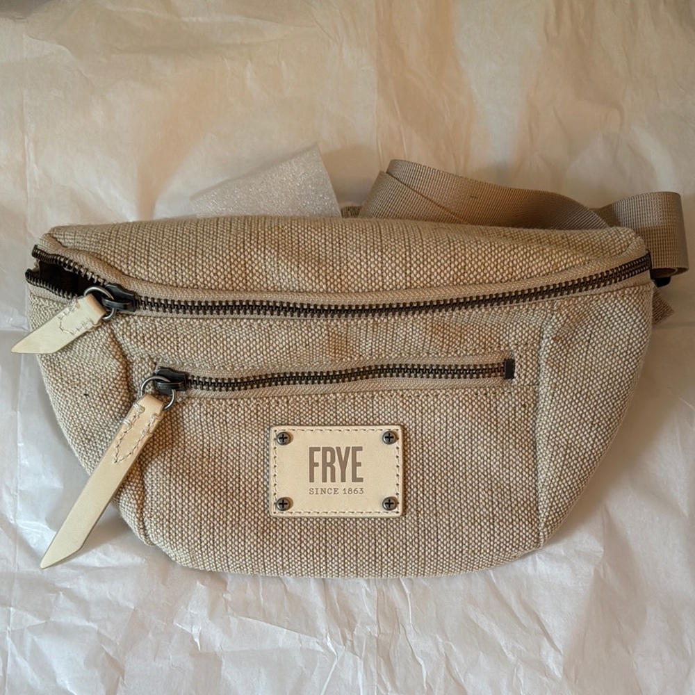 Frye Tan Belt Bag with Adjustable Strap